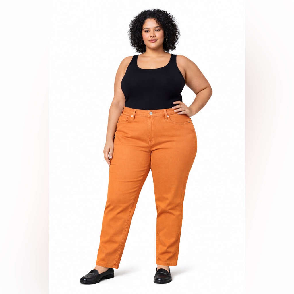 St. John’s Bay Mid-Rise Straight-Leg Pants In Size 14